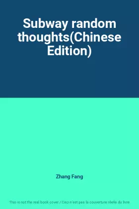 Couverture du produit · Subway random thoughts(Chinese Edition)