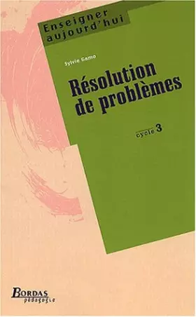 Couverture du produit · RESOLUTION DE PROBLEMES CYC 3 (Ancienne Edition)
