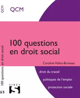 Couverture du produit · 100 questions en droit social - 1re ed.