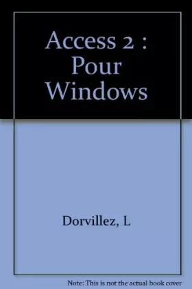 Couverture du produit · Access 2 : Pour Windows