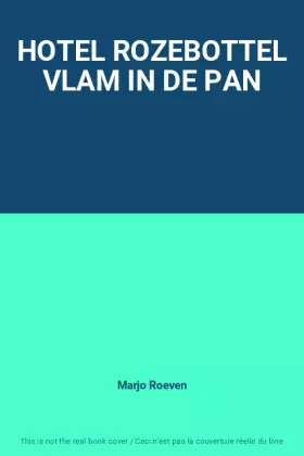 Couverture du produit · HOTEL ROZEBOTTEL VLAM IN DE PAN