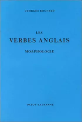 Couverture du produit · Les verbes anglais