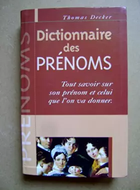 Couverture du produit · Dictionnaire des Prénoms