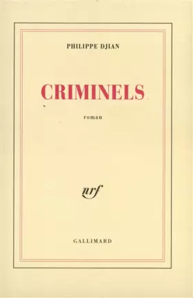 Couverture du produit · Criminels