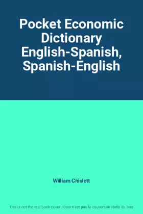Couverture du produit · Pocket Economic Dictionary English-Spanish, Spanish-English