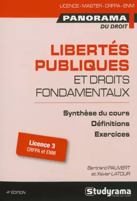 Couverture du produit · Libertés publiques et droits fondamentaux