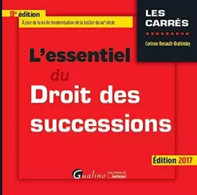 Couverture du produit · L'essentiel du droit des successions