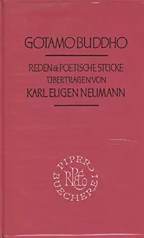 Couverture du produit · Reden & Poetische Stücke. Übertragen von Eugen Neumann.