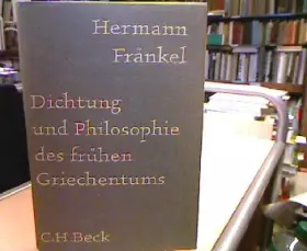 Couverture du produit · Dichtung und Philosophie des fruhen Griechentums