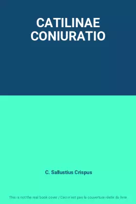 Couverture du produit · CATILINAE CONIURATIO