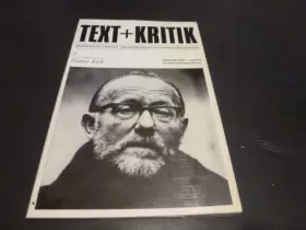Couverture du produit · Text + Kritik Zeitschrift für Literatur Heft 5. Günter Eich.
