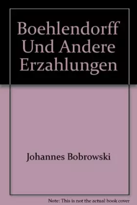 Couverture du produit · Boehlendorff und Andere