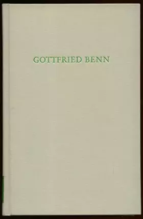 Couverture du produit · Wege der Forschung, Band 316: Gottfried Benn