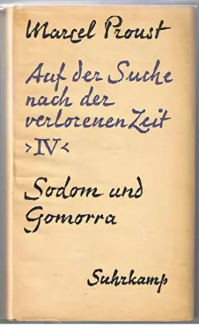 Couverture du produit · Auf der Suche nach der verlorenen Zeit IV: Sodom und Gomorra.