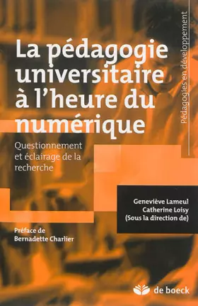 Couverture du produit · La pédagogie universitaire à l'heure du numérique