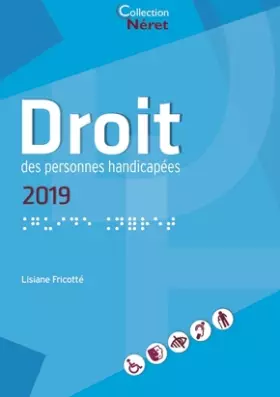 Couverture du produit · Droit des personnes handicapées 2019