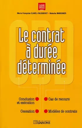 Couverture du produit · Le contrat à durée déterminée