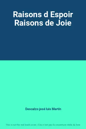 Couverture du produit · Raisons d Espoir Raisons de Joie
