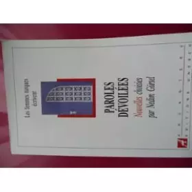 Couverture du produit · Paroles devoilees : anthologies de nouvelles turques contemporaines...