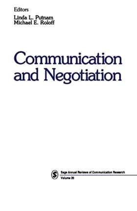 Couverture du produit · Communication and Negotiation (SAGE Series in Communication Research)