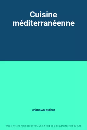 Couverture du produit · Cuisine méditerranéenne