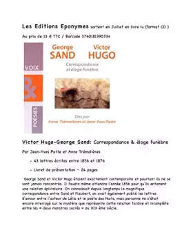 Couverture du produit · CORRESPONDANCE ET ELOGE FUNEBRE