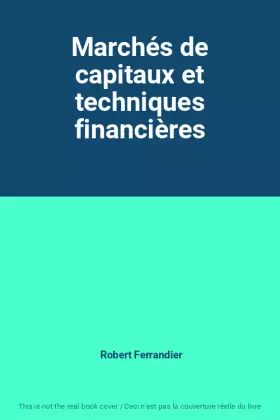 Couverture du produit · Marchés de capitaux et techniques financières