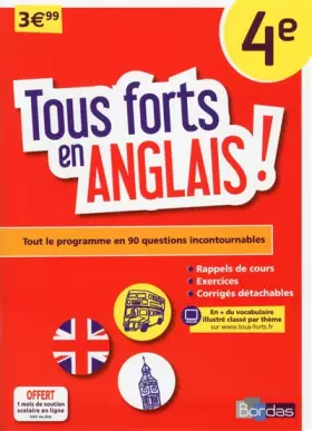 Couverture du produit · Tous forts en Anglais 4e