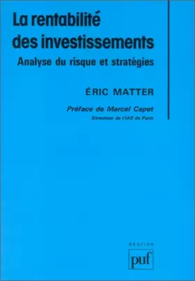 Couverture du produit · La rentabilité des investissements