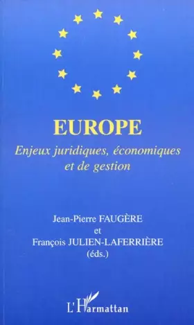 Couverture du produit · Europe. enjeux juridiques economiques et de gestion