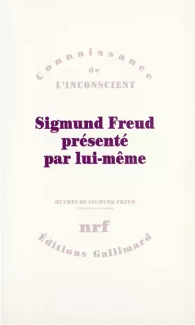 Couverture du produit · Sigmund Freud présenté par lui-même