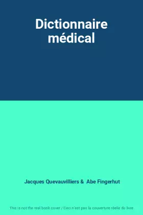 Couverture du produit · Dictionnaire médical