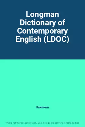 Couverture du produit · Longman Dictionary of Contemporary English (LDOC)