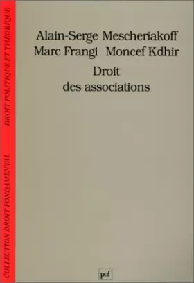 Couverture du produit · Droit des associations
