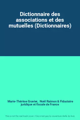 Couverture du produit · Dictionnaire des associations et des mutuelles (Dictionnaires)