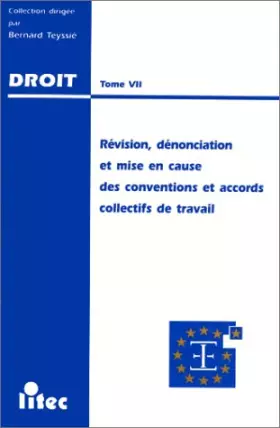Couverture du produit · Révision, dénonciation et mise en cause des conventions et accords collectifs de travail. Actes du XIIe colloque organisée le 1