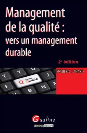 Couverture du produit · Management de la qualité : vers un management durable