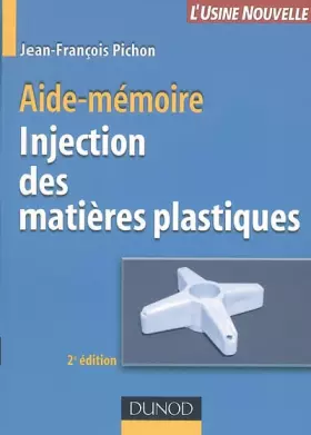 Couverture du produit · Injection des matières plastiques