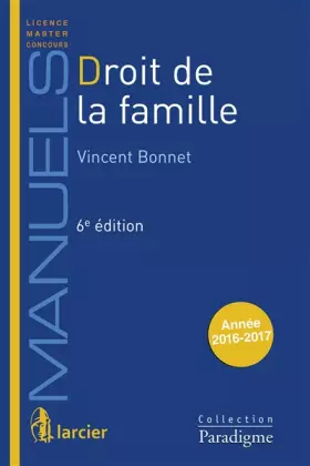 Couverture du produit · Droit de la famille