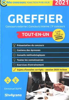 Couverture du produit · Greffier 2021: Concours externe/concours interne/3e concours
