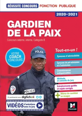 Couverture du produit · Réussite Concours Gardien de la paix Cat. B - 2020 -2021 - Préparation complète