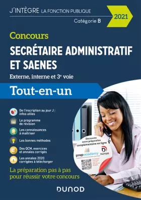 Couverture du produit · Concours Secrétaire administratif et SAENES - Tout-en-un - Concours 2021: Tout-en-un - Concours 2021 (2021)