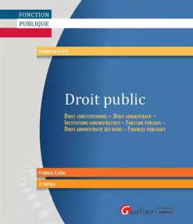 Couverture du produit · DROIT PUBLIC 4EME EDITION: DROIT CONSTITUTIONNEL - DROIT ADMINISTRATIF ET INSTITUTIONS ADMINISTRATIVES - FO
