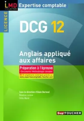 Couverture du produit · Anglais appliqué aux affaires DCG12 : Préparation à l'épreuve