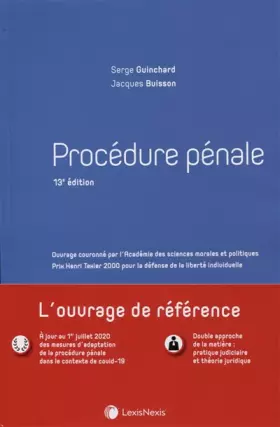 Couverture du produit · Procédure pénale