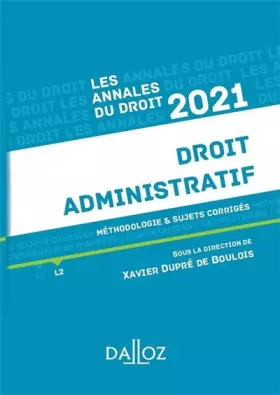 Couverture du produit · Droit administratif: Méthodologie & sujets corrigés