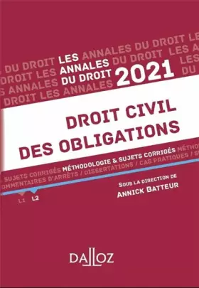 Couverture du produit · Droit civil des obligations: Méthodologie & sujets corrigés