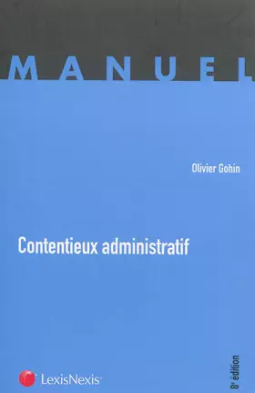 Couverture du produit · Contentieux administratif