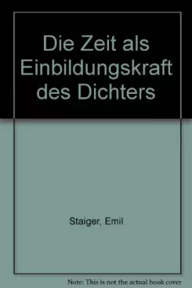 Couverture du produit · Die Zeit als Einbildungskraft des Dichters