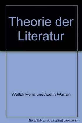 Couverture du produit · Theorie der Literatur